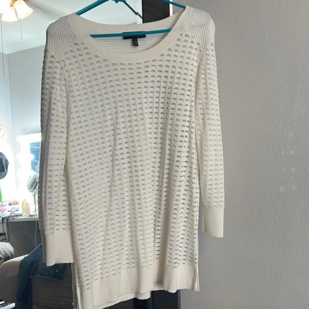 White see through top
